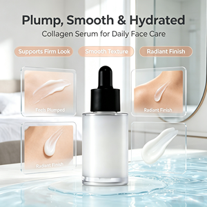 Sérum Visage au Collagène Véritable, Céramide Hydratant, Collagène Hydrolysé, Acide Hyaluronique, Sans Cruauté Animale, Sans Parfum, ODM, Soins Coréens - Product Image 5