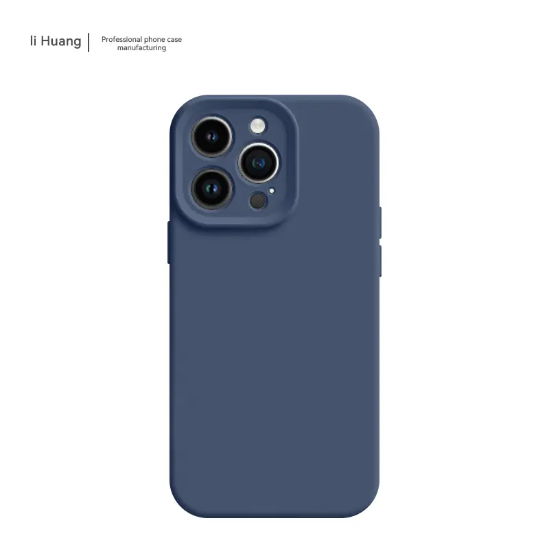 Özel Logo tasarımcı ve renkler için sıvı silikon telefon kılıfı kapak Apple iphone 14 15 Pro Max için darbeye dayanıklı marka fabrika