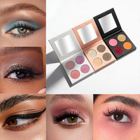 Palette de fards à paupières imperméable à l'eau de marque privée, maquillage vegan de haute qualité avec pigments mats pour tous les tons de peau