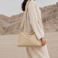 Sac à main en cuir de veau véritable, avec rabat souple, sangle réglable, grande capacité, sac messager pour femme