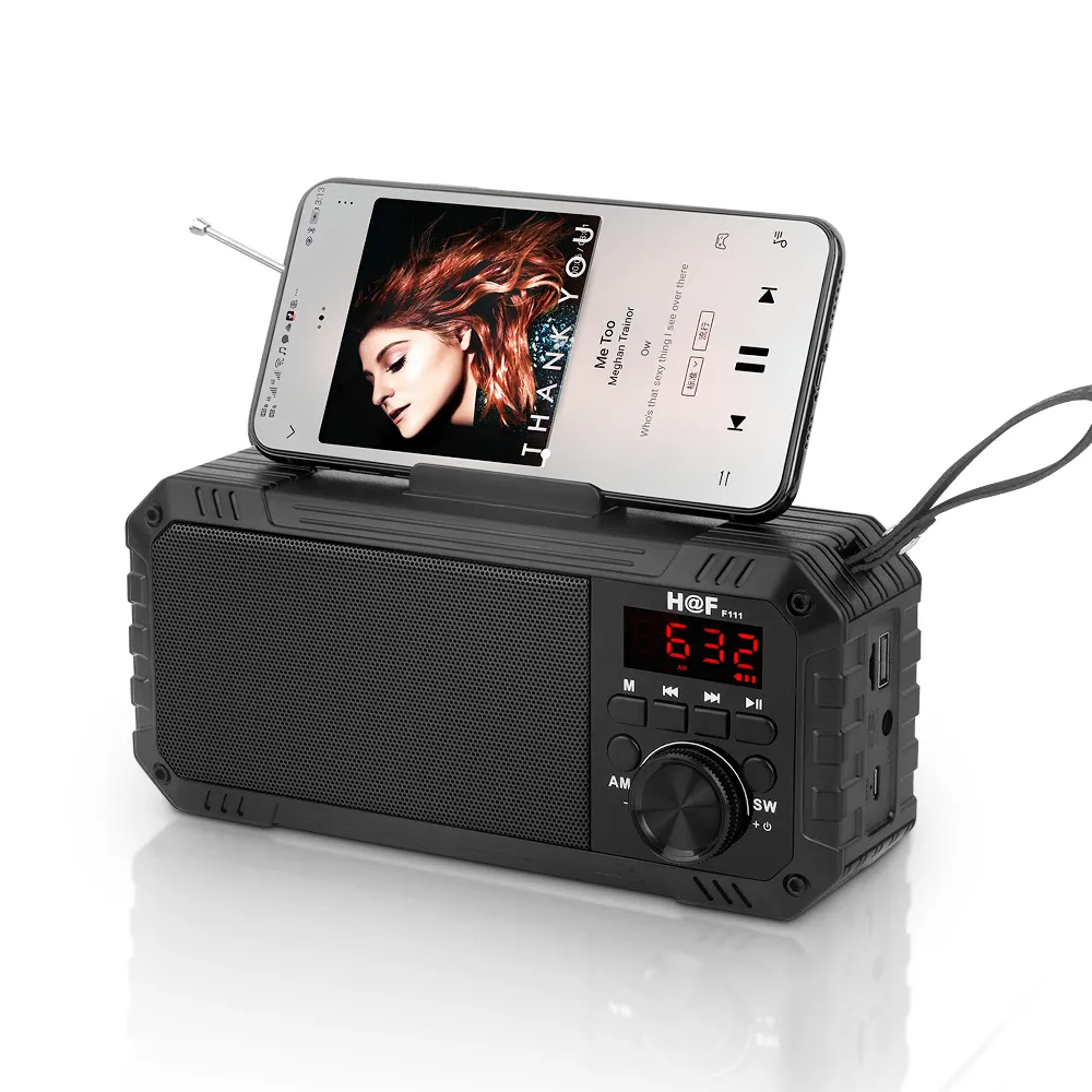ポータブルプラスチックFMラジオワイヤレススピーカーHF-F111
