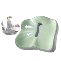 Coussin de siège ergonomique pour voiture, en mousse à mémoire de forme orthopédique, pour soulager les douleurs du dos, de la sciatique et du coccyx