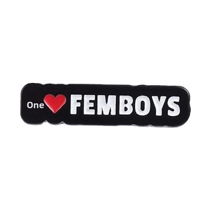 I Love <strong>Femboys</strong> Enamel Pin Queer Culture Pride LGBTQ Metal Brooches Backpack Lapel Badge Fashion Jewelry Gift Friends for <strong>Clothes</strong> - Product Image 1
