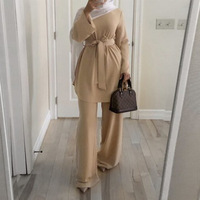 Vêtements islamiques personnalisés SJ en gros, hijab tendance pour femmes, vêtements modestes pour femmes, ensemble islamique deux pièces, vêtements islamiques