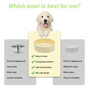 Plato de silicona con diseño de huella para alimentación lenta de mascotas, antideslizante y antichoking, para perros y gatos - Product Image 5
