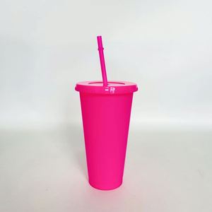 24oz Bulk Glitter Plastic <b>Cups</b> Water Bottle Iced Coffee Travel Mug Party Favor Birthdays - Product Image 4