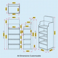 Présentoir de sol en carton personnalisé, présentoir PDQ en carton ondulé pour diffuseur de parfum, désodorisant, bougie, présentoir en papier