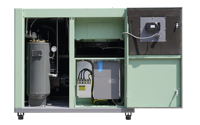 Compresseur d'air à vis stationnaire VFD 37 kW 50 CV à injection d'huile, moteur PLC, 8 bars, 6,6 m³/min, 37 A, refroidi par air