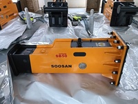 Démolition puissante pour excavatrices de 11 à 16 tonnes pour SOOSAN SB50 Brise-roche hydraulique robuste 1886 kg Marteau de roche Nouvelle construction
