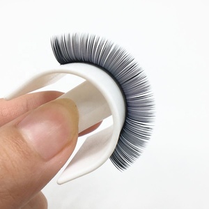 Extensiones de pestañas planas individuales de 0,15mm hechas a mano de primera calidad, súper suave, mate oscuro, Cachemira, visón, pestañas planas clásicas, fibra coreana PBT - Product Image 3