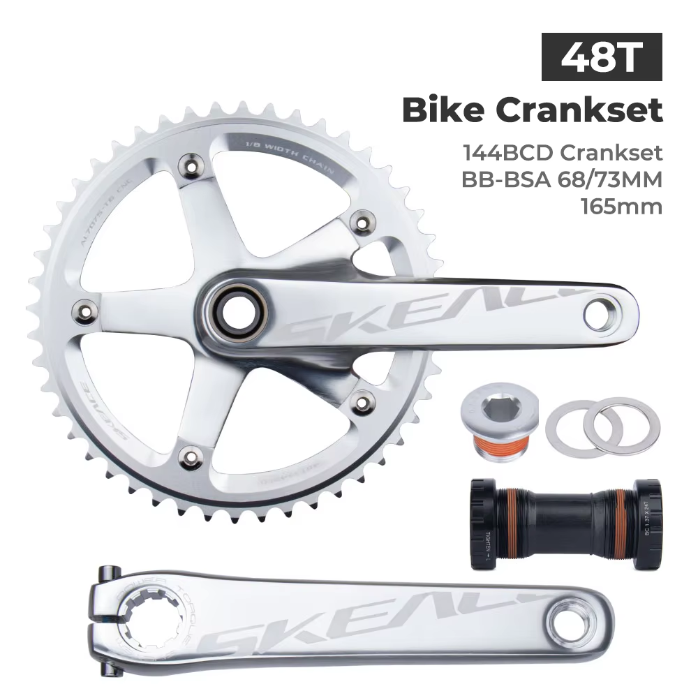 SKEACE Aluminum Alloy Hollowtech Crankset for Fixie Bikes