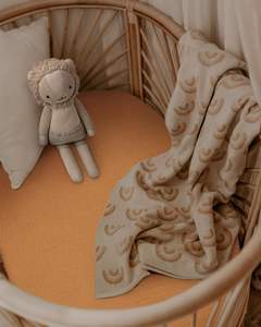 100% coton mousseline bébé lit drap ensemble 2 pièces hypoallergénique doux respirant <span class=keywords><strong>terre</strong></span> <span class=keywords><strong>cuite</strong></span> Beige infantile berceau couverture - Product Image 5