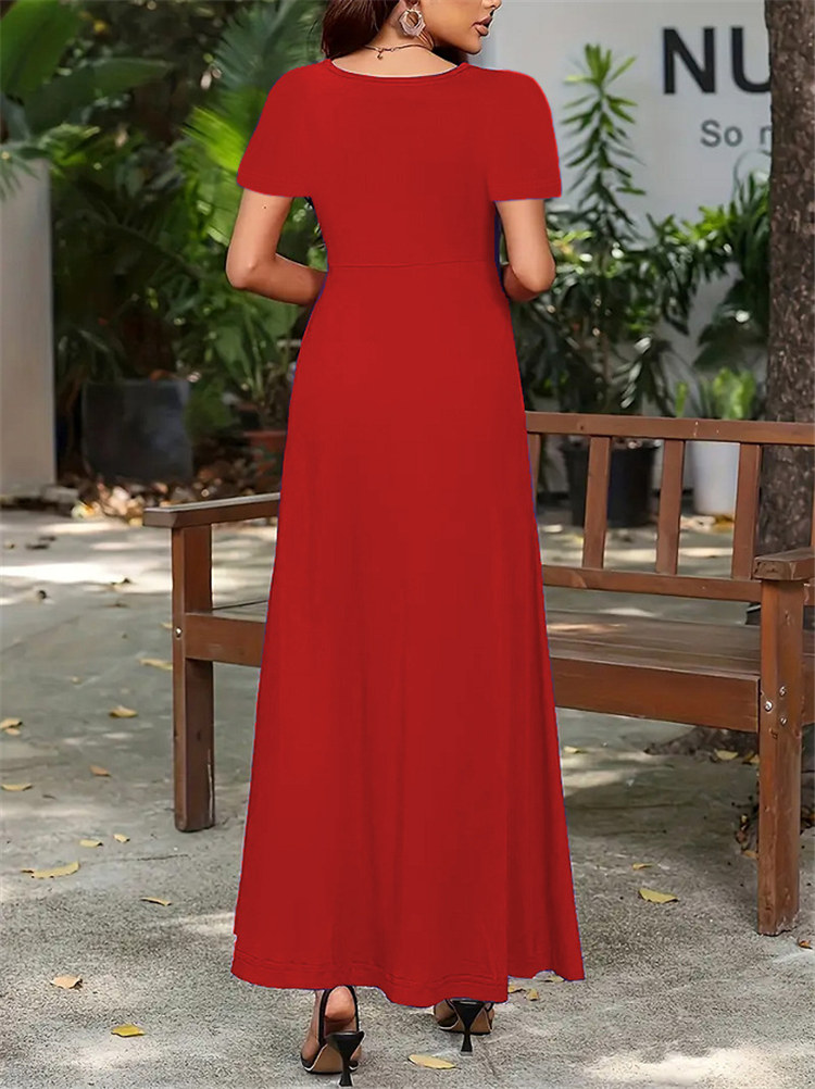 Shop Our Hot Sale Western Simple Maxi Dress - Oversized & Casual