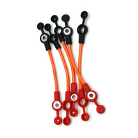 Cable de conexión de batería de vehículo eléctrico naranja personalizado, PVC para 6-triciclo, Accesorio de conexión, cubierta de cadena de batería