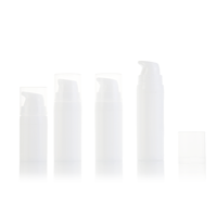 Vide blanc 5ml 10ml 15ml emballage cosmétique fond de teint visage crème pour les yeux pompe à lotion sans air bouteilles en plastique PP