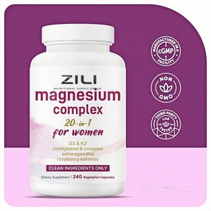 <span class=keywords><strong>Complejo</strong></span> de Magnesio de Marca Propia para Mujeres, 240 Cápsulas Vegetales, 20 en 1, con D3, K2 y Ashwagandha, Sin Rellenos, Sin OMG - Product Image 2