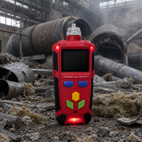 Détecteur de gaz portable O2 H2S NH3 CO, moniteur multi-gaz haute précision, aspiration par pompe, alarme sonore, visuelle et vibratoire
