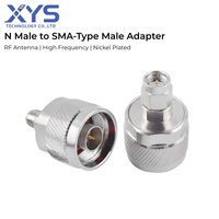 Adaptador RF Macho N a Macho Tipo SMA, Conector Coaxial de Cobre Puro Niquelado para Pruebas RF y Sistemas de Antenas