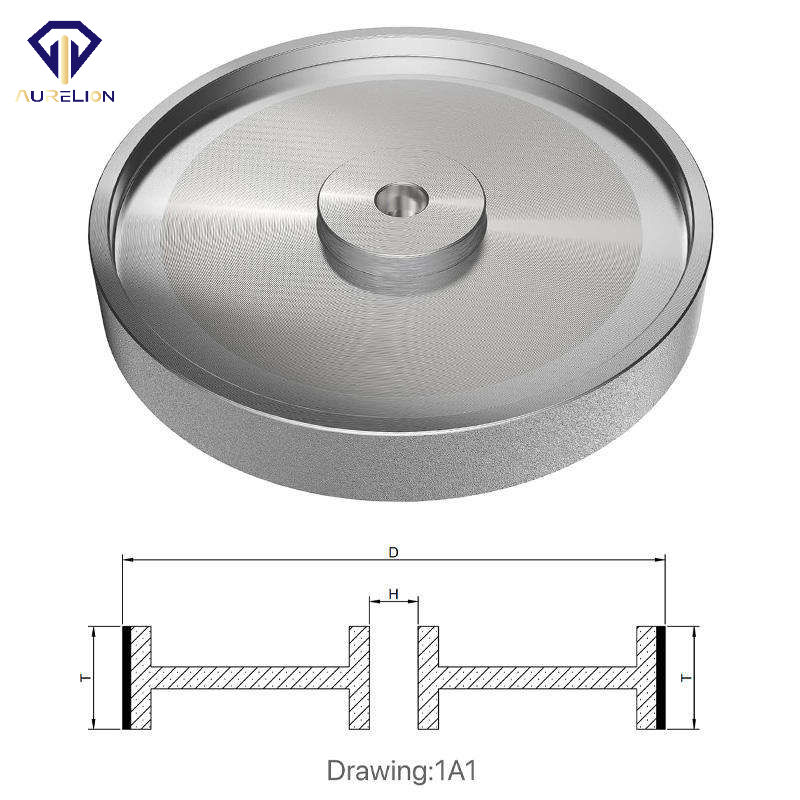 CBN Grinding Wheel 8 Inch 180 Grit 5/8 Inch Spindle 1 Wide