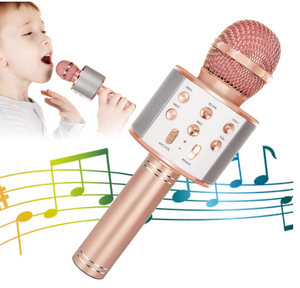 Không Dây Karaoke Microphone Cho Trẻ Em, 5-Trong-1 Di Động Cầm Tay Karaoke Mic Loa Máy Nghe Nhạc Ghi Âm Với Có Thể Điều Chỉnh Remix FM