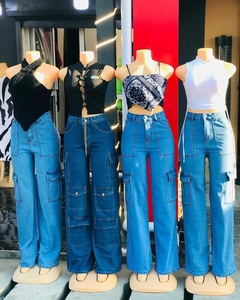 Pantalones <span class=keywords><strong>vaqueros</strong></span> Boyfriend <span class=keywords><strong>de</strong></span> pierna ancha para <span class=keywords><strong>mujer</strong></span>, pantalones <span class=keywords><strong>vaqueros</strong></span> informales para <span class=keywords><strong>mujer</strong></span>, venta al por mayor, bordado, teñido liso, lavable, lavado <span class=keywords><strong>de</strong></span> colores, Logo, cintura - Product Image 3