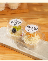 Boîte à Cupcake de livraison directe d'usine Blister Transparent Muffin Cup Dessert Boîte d'emballage Portable 1/2/4/6 tasses Mousse Cup