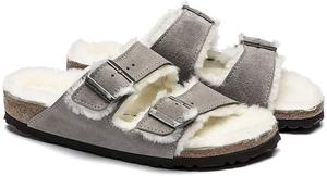 Nueva versión de sandalias forradas de felpa para <span class=keywords><strong>mujer</strong></span>, plantilla forrada de piel sintética para <span class=keywords><strong>mujer</strong></span>, sandalias para interiores y exteriores - Product Image 2