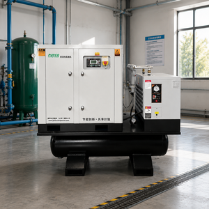 เครื่องอัดอากาศแบบสกรูรวม 3 เฟส ขนาด 11 กิโลวัตต์ 15 แรงม้า รุ่น All Top 11kw 15hp แบบ 4 in 1 พร้อมเครื่องทำลมแห้งในตัว - Product Image 4