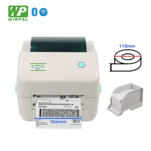 Imprimante d'étiquettes à codes-barres thermique de bureau Winpal WP-F1 152 mm/s prise en charge PDF-417 imprimante d'étiquettes d'adresse QR Code 4x6