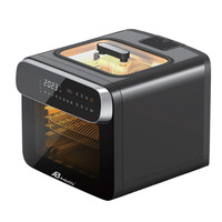 Anbolife Horno Freidora de Aire Digital LED de 13L con Ventanas Visibles Dobles de Gran Tamaño, Revestimiento Antiadherente, Estilo Horno, Electrodoméstico WiFi para el Hogar