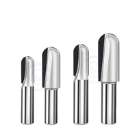 Pisau Mesin Ukir Alur dan Pahat Kayu YUFU Bright Finish Uncoated Diamond Extended Deep Bottom End Mill 3