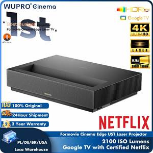 Projecteur laser <span class=keywords><strong>4K</strong></span> Formovie <span class=keywords><strong>Cinema</strong></span> Edge pour dropshipping, 2100 lumens ISO, HDR10, <span class=keywords><strong>2</strong></span>+32 Go, Smart Google TV, projecteur DLP à ultra courte focale - Product Image 1