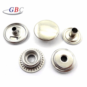 High Quality 304 Stainless Steel 4 Part Ring Snap <strong>Buttons</strong> Lead Free <strong>No</strong> for Plated for Cloth/Canvas Garment Accessories - Product Image 2