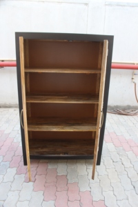 Traditional Wooden Almirah Cabinet with Carved Design Spacious <b>Wardrobe</b> for Clothes Storage with Lock System and Premium Natural - Product Image 2