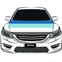 Housse de capot de voiture personnalisée en polyester, motif arc-en-ciel gay demiromantique, pour défilé Pride, arrière-plan de photographie et décoration de spectacle