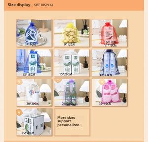 Sac Cadeau en Organza Transparent avec Cordon de Serrage, Personnalisable avec Logo Yirui, Différentes Tailles, en PVC, pour Emballage de Bijoux, Vente en Gros, Chine - Product Image 3