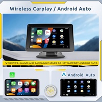 Écran portable sans fil CarPlay Podofo, AirPlay, Android Auto, autoradio stéréo BT, écran tactile 7 pouces, moniteur intelligent, électronique automobile