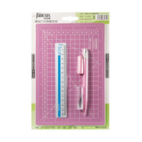 Ensemble de couteaux de découpe A5 pour artisanat, tapis de découpe A5, règle en aluminium