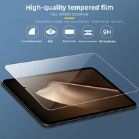 Protecteur d'écran en verre trempé HD Clear 9H pour Pad Mini 8,8 pouces avec revêtement anti-empreintes digitales, toucher lisse, 2.5D Radian