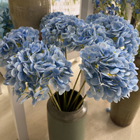 Hydrangeas artificiels en latex à toucher réel, très demandés, vente en gros pour événements et mariages, fleurs artificielles