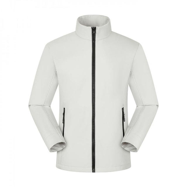 Plain White Men's Slim Winter Softshell Jackets Latest Design Custom Logo Black Waterproof Windbreaker Casual Soft Shell Jacket