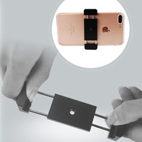 Support de téléphone pour trépied en aluminium avec pince de maintien personnalisable et ressort de tension à double traction, pour fabricants
