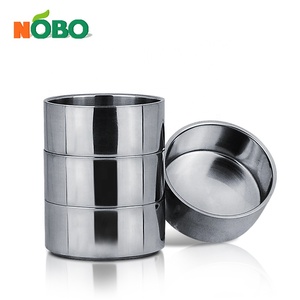 Boîte à Lunch en acier inoxydable, cercueil de stockage des aliments, avec compartiments, boîtes de rangement de forme ronde et bacs pliables, <span class=keywords><strong>NOBO</strong></span> brillant - Product Image 5