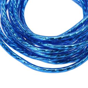 Blue Car <strong>Audio</strong> Amplifier Cable Modified 2RCA to 2RCA <strong>Audio</strong> Video Cable for Electronic Applications - Product Image 5