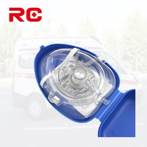 Vendita all'ingrosso della fabbrica di ventilazione per adulti Cpr maschera di salvataggio CustomizableAdult CPR viso Cpr maschera con borsa rossa - Product Image 3