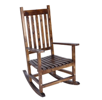 Nouvelle chaise berçante moderne en cèdre pour une utilisation intérieure et extérieure, siège confortable en bois naturel, bascule personnalisée