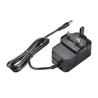 Adaptateur secteur DC 24W 12V 2A 24V 0.5A 5V 4A certifié CE RoHS UKCA, prise murale UK, pour éclairage LED, en matériau PC, à brancher