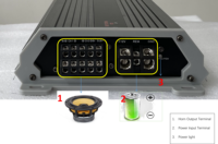 Amplificateur de voiture 5 canaux USA MARKET New Design XA Series Car Class d Car Amplifier Mini Amplifier