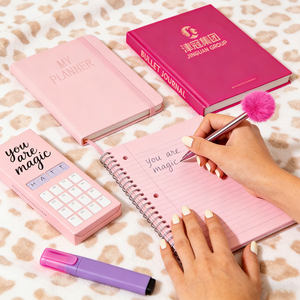 Carnets personnalisés avec logo imprimé A5/A4/A6, spirale, couverture rigide en cuir PU, ensemble stylo et carnet <span class=keywords><strong>de</strong></span> planification promotionnel mignon et personnalisé pour l'école - Product Image 4