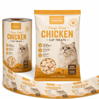 Film d'emballage personnalisé imprimé haute barrière anti-humidité pour aliments pour animaux de compagnie (chiens, agneaux) en rouleau pour sacs de croquettes sèches pour adultes